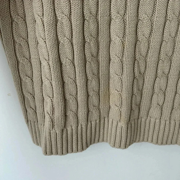 L.L Bean classic cable knit fisherman sweater - Picture 5 of 11